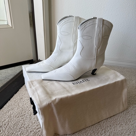 KHAITE White Heeled Boots - Picture 4 of 12